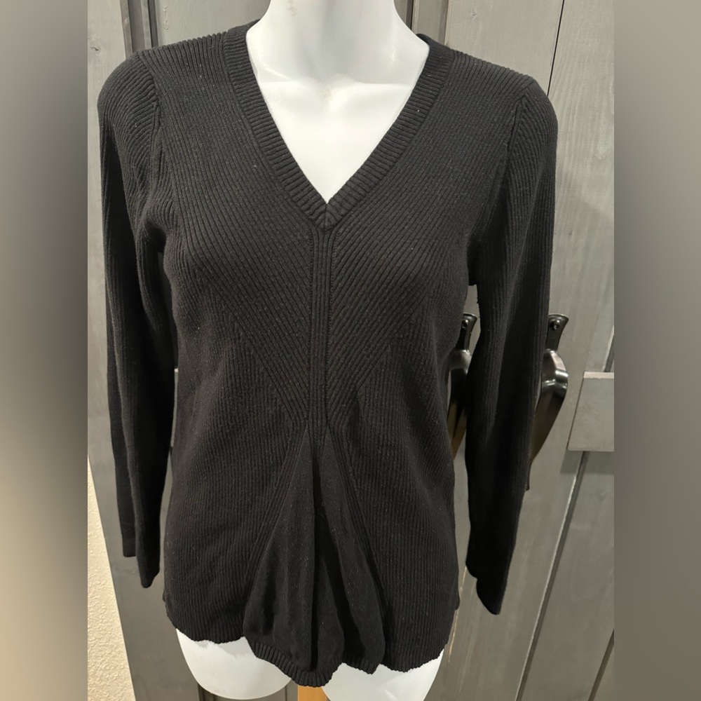 DKNY Jeans Womens black Pullover Sweater Top Sz xl